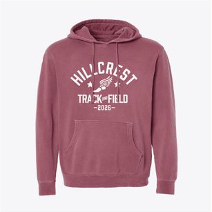 Hillcrest Academy Track and Field Pigment-Dyed Hoodie
