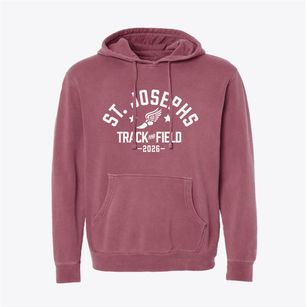Saint Josephs School Track and Field Pigment-Dyed Hoodie