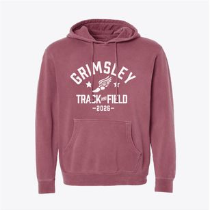 Grimsley High School Track and Field Pigment-Dyed Hoodie