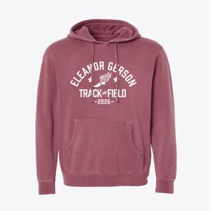 Eleanor Gerson Alternative High School Track and Field Pigment-Dyed Hoodie
