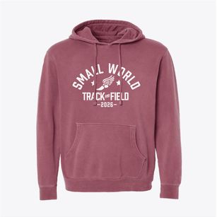 Small World Childrens Center Track and Field Pigment-Dyed Hoodie