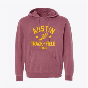 Austin Christian Track and Field Pigment-Dyed Hoodie