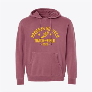 Paul M. Hodgson Vocational-technical High School Track and Field Pigment-Dyed Hoodie