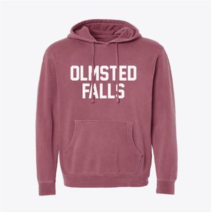 Olmsted Falls Ohio Classic Block Pigment-Dyed Hoodie