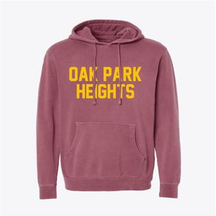 Oak Park Heights Minnesota Classic Block Pigment-Dyed Hoodie