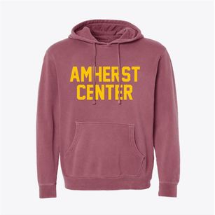 Amherst Center Massachusetts Classic Block Pigment-Dyed Hoodie