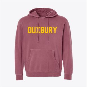 Duxbury Massachusetts Classic Block Pigment-Dyed Hoodie