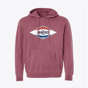 Hanover Illinois Diamond Star Pigment-Dyed Hoodie