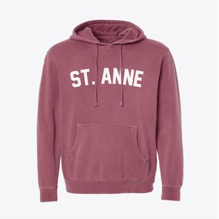 St. Anne Illinois Classic Curve Pigment-Dyed Hoodie