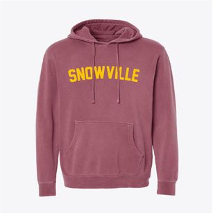 Snowville Utah Classic Curve Pigment-Dyed Hoodie