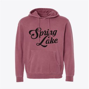 Spring Lake New Jersey Vintage Team Pigment-Dyed Hoodie