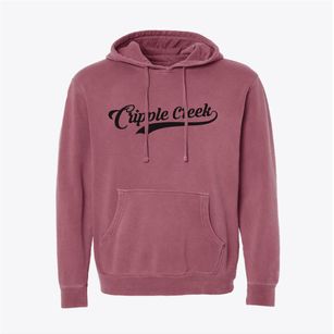 Cripple Creek Colorado Vintage Team Pigment-Dyed Hoodie