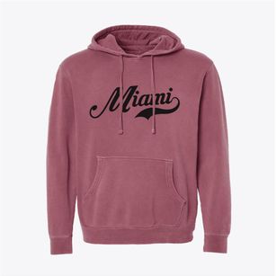 Miami Oklahoma Vintage Team Pigment-Dyed Hoodie