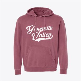 Yosemite Valley California Vintage Team Pigment-Dyed Hoodie