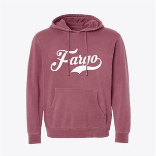 Fargo North Dakota Vintage Team Pigment-Dyed Hoodie
