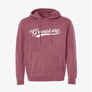 Greensburg Kansas Vintage Team Pigment-Dyed Hoodie