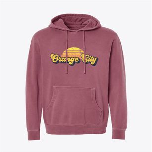 Orange City Iowa Sublime Sunset Pigment-Dyed Hoodie