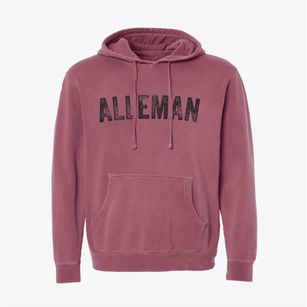 Alleman Iowa Timeless Retro Pigment-Dyed Hoodie