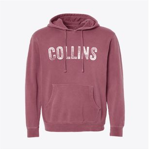 Collins Wisconsin Timeless Retro Pigment-Dyed Hoodie