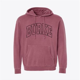 Burke Texas Trendy Block Pigment-Dyed Hoodie