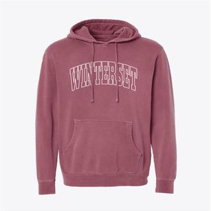 Winterset Iowa Trendy Block Pigment-Dyed Hoodie