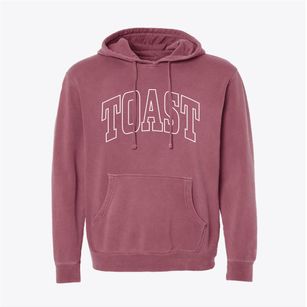 Toast North Carolina Trendy Block Pigment-Dyed Hoodie