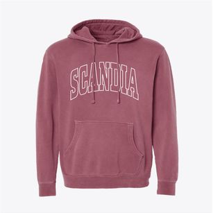 Scandia Kansas Trendy Block Pigment-Dyed Hoodie