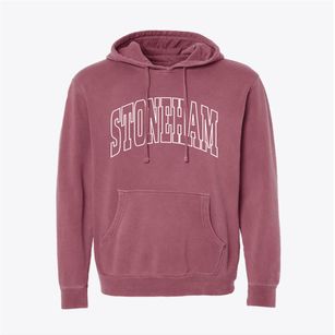 Stoneham Maine Trendy Block Pigment-Dyed Hoodie
