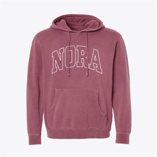Nora Nebraska Trendy Block Pigment-Dyed Hoodie