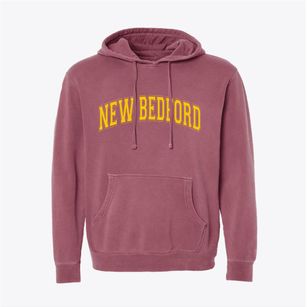 New Bedford Massachusetts Varsity Pigment-Dyed Hoodie