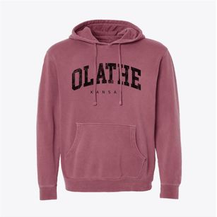Olathe Kansas Urban Vibe Pigment-Dyed Hoodie