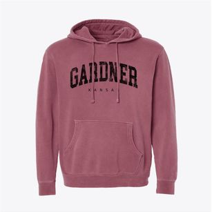 Gardner Kansas Urban Vibe Pigment-Dyed Hoodie