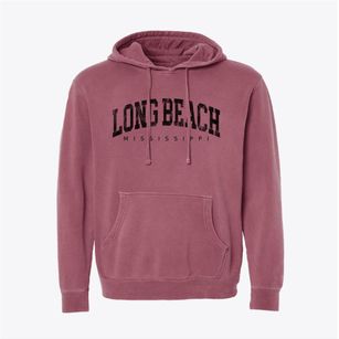 Long Beach Mississippi Urban Vibe Pigment-Dyed Hoodie