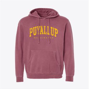 Puyallup Washington Urban Vibe Pigment-Dyed Hoodie