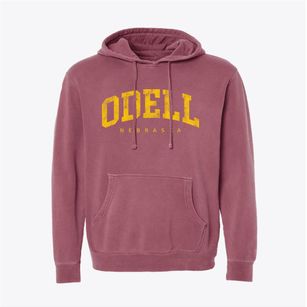 Odell Nebraska Urban Vibe Pigment-Dyed Hoodie
