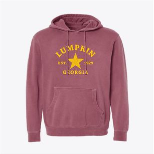 Lumpkin Georgia Star Pigment-Dyed Hoodie