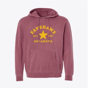 Fanshawe Oklahoma Star Pigment-Dyed Hoodie