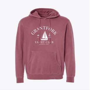Grantfork Illinois Yacht Club Pigment-Dyed Hoodie