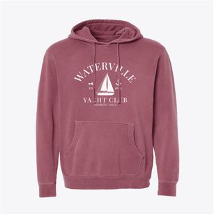 Waterville Maine Yacht Club Pigment-Dyed Hoodie
