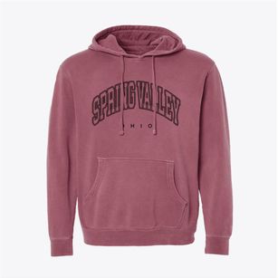 Spring Valley Ohio Inline Pigment-Dyed Hoodie