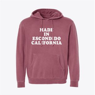 Escondido California Classic 70s Pigment-Dyed Hoodie