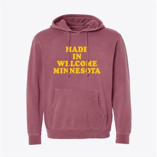 Welcome Minnesota Classic 70s Pigment-Dyed Hoodie
