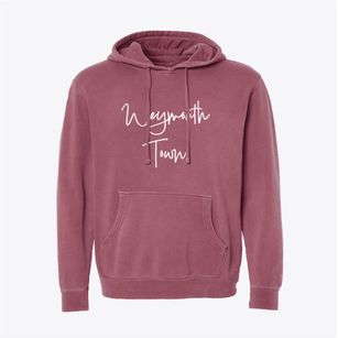 Weymouth Town Massachusetts Freestyle Pigment-Dyed Hoodie