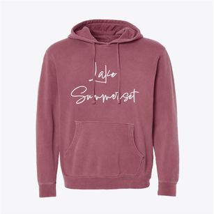 Lake Summerset Illinois Freestyle Pigment-Dyed Hoodie