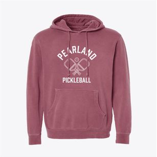 Pearland Texas Pickleball Pigment-Dyed Hoodie