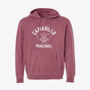Camarillo California Pickleball Pigment-Dyed Hoodie