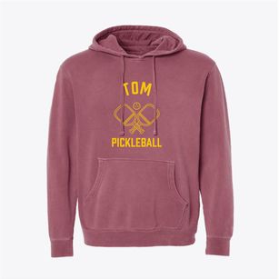Tom Oklahoma Pickleball Pigment-Dyed Hoodie