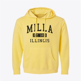 Milla Illinois Classic Established Pigment-Dyed Hoodie