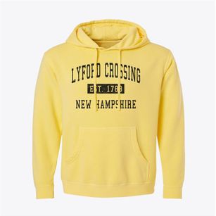Lyford Crossing New Hampshire Classic Established Pigment-Dyed Hoodie