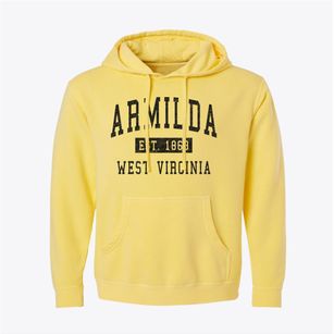 Armilda West Virginia Classic Established Pigment-Dyed Hoodie